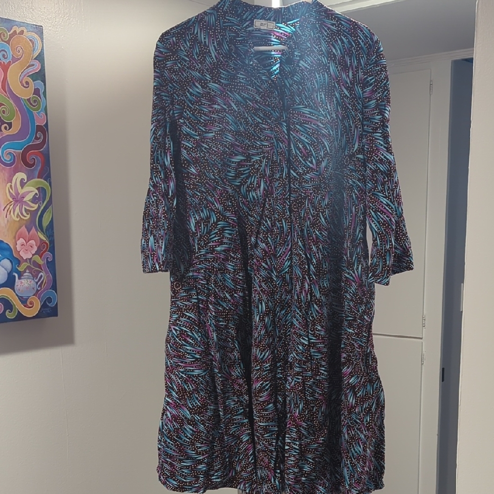 Stylish Black and Blue Women's Top